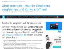 Tablet Screenshot of girokonten.de